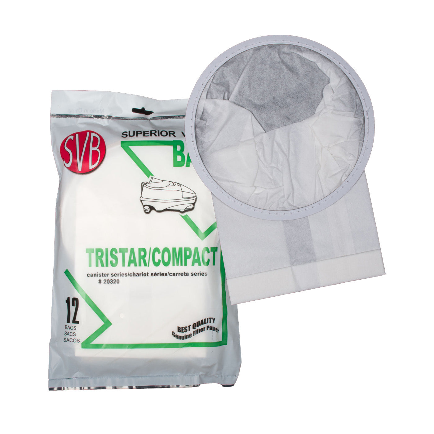 Tristar / Compact Micro Filtration Vacuum Bags 12pk