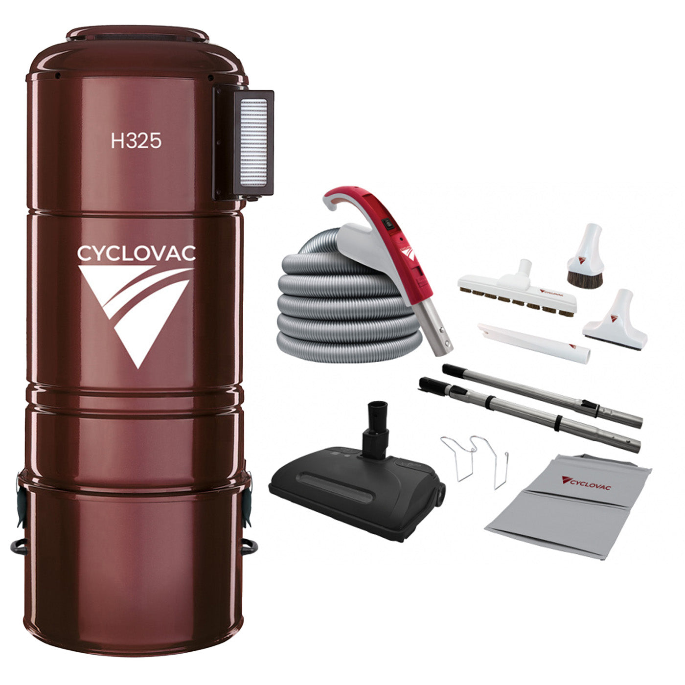 Cyclovac H325 Central Vacuum with Airstream Cleaning set 35'