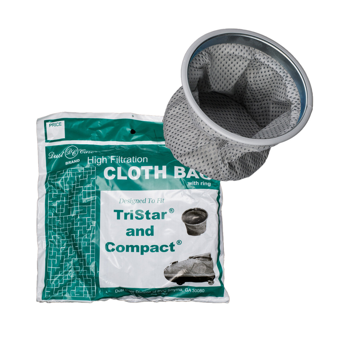 Generic Cloth Bag with Metal Ring for Compact & Tristar Canister Vacuums