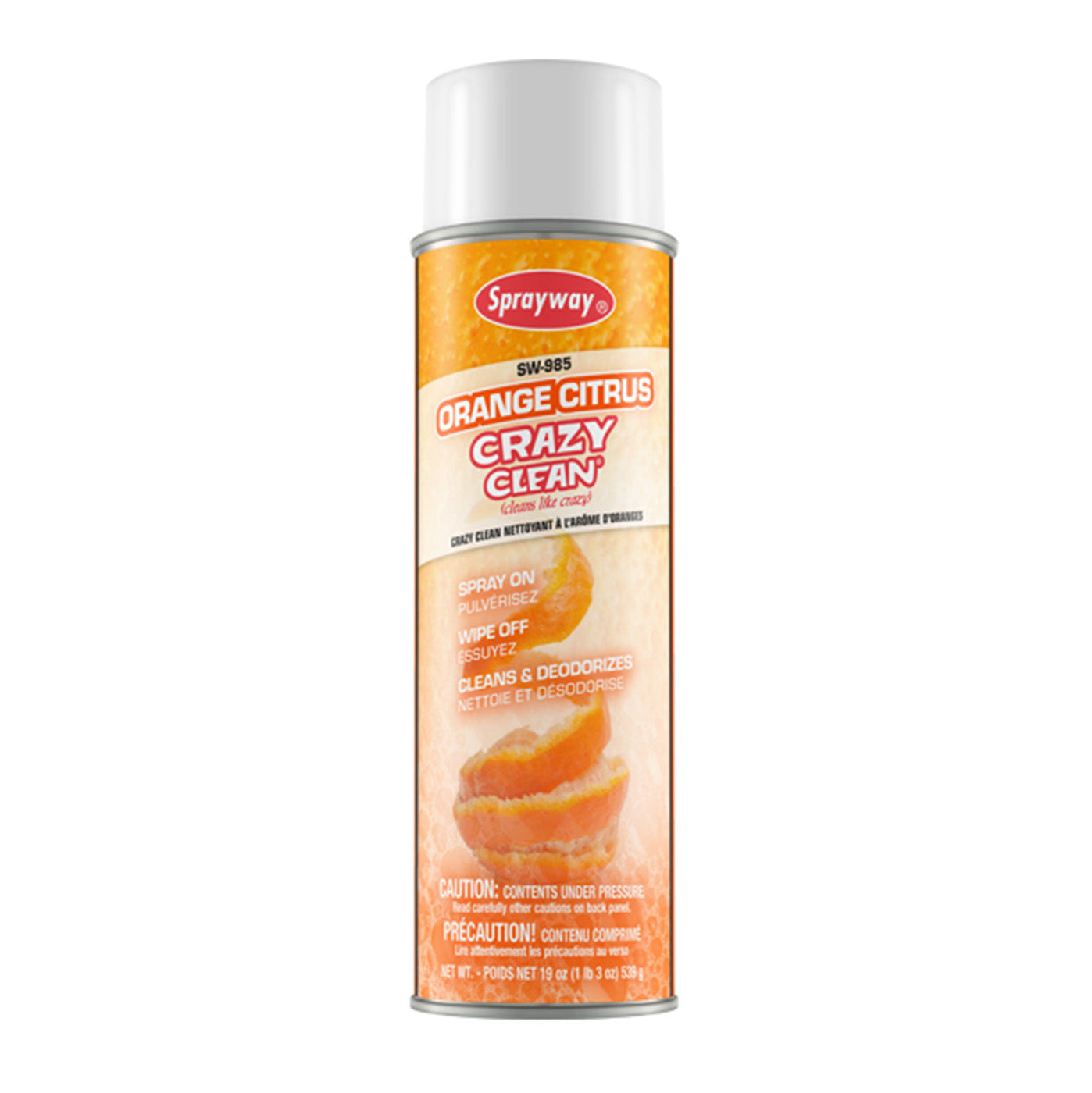 Cleaner Crazy Clean by Sprayway - 19 oz (539 g) - orange citrus -