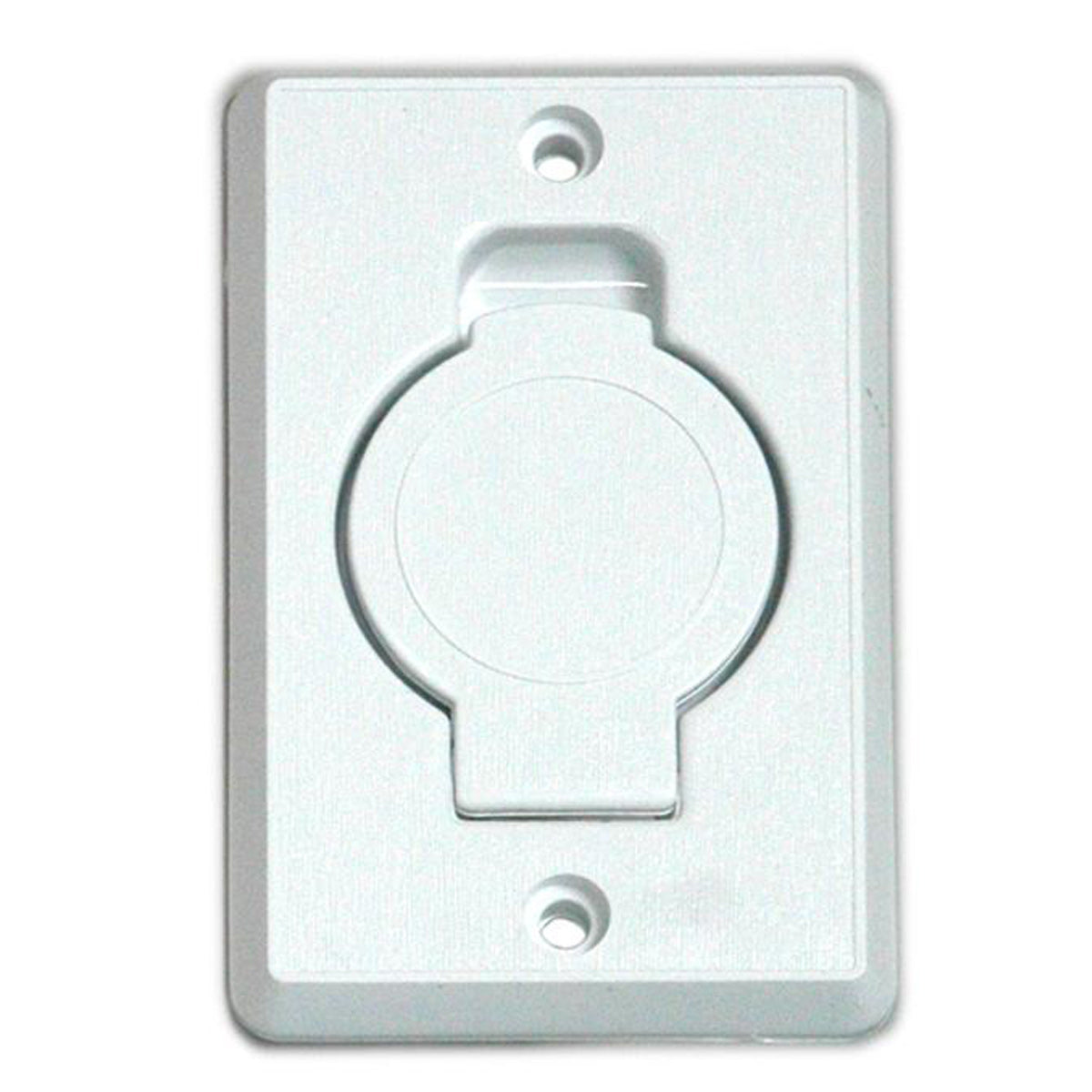 Central Vacuum Inlet Valve Round Door White Plastiflex Vacuum Plus Canada