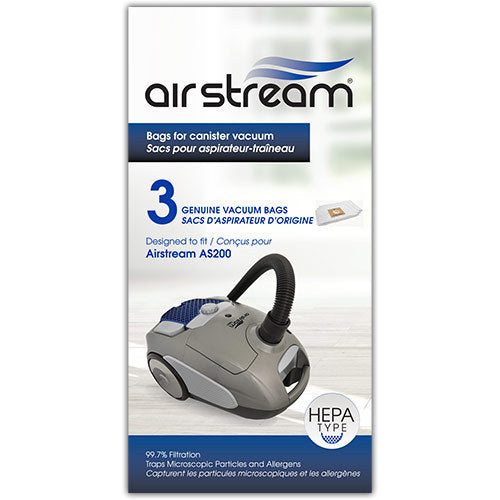 Airstream Canister AS200 Vacuum Bags 3pk Vacuum Plus Canada Vacuum Plus Canada